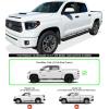 imageAPS 304 Stainless Steel Polished Silver 5 inches Running Boards Nerf Bars Side Steps Compatible with Toyota Tundra 20072021 CrewMaxStainless Steel Black