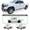 imageAPS 5in Stainless Steel Black Running Boards Compatible with Toyota Tundra 20072021 CrewMax Nerf Bars Side StepsStainless Steel Polished