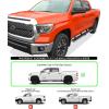 imageAPS 5in Stainless Steel Black Running Boards Compatible with Toyota Tundra 20072021 CrewMax Nerf Bars Side StepsStainless Steel Polished