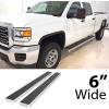 imageAPS Black 5inch 304 Stainless Steel Running Boards Nerf Bars Compatible with Chevy Silverado GMC Sierra 1500 20072018 ampamp 2500 HD 3500 HD 2019 Crew Cab Exclude 07 ClassicSilver