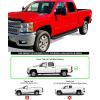 imageAPS Black 5inch 304 Stainless Steel Running Boards Nerf Bars Compatible with Chevy Silverado GMC Sierra 1500 20072018 ampamp 2500 HD 3500 HD 2019 Crew Cab Exclude 07 ClassicAluminum Black