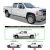 imageAPS Black 5inch 304 Stainless Steel Running Boards Nerf Bars Compatible with Chevy Silverado GMC Sierra 1500 20072018 ampamp 2500 HD 3500 HD 2019 Crew Cab Exclude 07 ClassicSilver