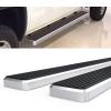 imageAPS Black 5inch 304 Stainless Steel Running Boards Nerf Bars Compatible with Chevy Silverado GMC Sierra 1500 20072018 ampamp 2500 HD 3500 HD 2019 Crew Cab Exclude 07 ClassicSilver