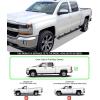 imageAPS Black 5inch 304 Stainless Steel Running Boards Nerf Bars Compatible with Chevy Silverado GMC Sierra 1500 20072018 ampamp 2500 HD 3500 HD 2019 Crew Cab Exclude 07 ClassicStainless Steel Polished