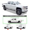 imageAPS Black 5inch 304 Stainless Steel Running Boards Nerf Bars Compatible with Chevy Silverado GMC Sierra 1500 20072018 ampamp 2500 HD 3500 HD 2019 Crew Cab Exclude 07 ClassicSilver