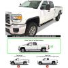 imageAPS Black 5inch 304 Stainless Steel Running Boards Nerf Bars Compatible with Chevy Silverado GMC Sierra 1500 20072018 ampamp 2500 HD 3500 HD 2019 Crew Cab Exclude 07 ClassicAluminum Silver