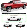 imageAPS Black 5inch 304 Stainless Steel Running Boards Nerf Bars Compatible with Chevy Silverado GMC Sierra 1500 20072018 ampamp 2500 HD 3500 HD 2019 Crew Cab Exclude 07 ClassicStainless Steel Polished