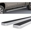 imageAPS Black 5inch 304 Stainless Steel Running Boards Nerf Bars Compatible with Chevy Silverado GMC Sierra 1500 20072018 ampamp 2500 HD 3500 HD 2019 Crew Cab Exclude 07 ClassicSilver