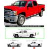 imageAPS Black 5inch 304 Stainless Steel Running Boards Nerf Bars Compatible with Chevy Silverado GMC Sierra 1500 20072018 ampamp 2500 HD 3500 HD 2019 Crew Cab Exclude 07 ClassicAluminum Black