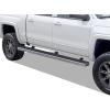imageAPS Black 5inch 304 Stainless Steel Running Boards Nerf Bars Compatible with Chevy Silverado GMC Sierra 1500 20072018 ampamp 2500 HD 3500 HD 2019 Crew Cab Exclude 07 ClassicSilver