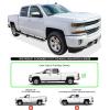 imageAPS Black 5inch 304 Stainless Steel Running Boards Nerf Bars Compatible with Chevy Silverado GMC Sierra 1500 20072018 ampamp 2500 HD 3500 HD 2019 Crew Cab Exclude 07 ClassicAluminum Silver