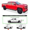 imageAPS Black 5inch 304 Stainless Steel Running Boards Nerf Bars Compatible with Chevy Silverado GMC Sierra 1500 20072018 ampamp 2500 HD 3500 HD 2019 Crew Cab Exclude 07 ClassicBlack