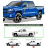 imageAPS Black 5inch 304 Stainless Steel Running Boards Nerf Bars Compatible with Chevy Silverado GMC Sierra 1500 20072018 ampamp 2500 HD 3500 HD 2019 Crew Cab Exclude 07 ClassicSilver