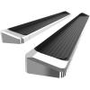 imageAPS Silver Running Board Style Running Boards Nerf Bars Side Steps Compatible with Toyota Tundra 20072021 CrewMaxAluminum Silver