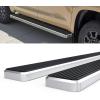 imageAPS Silver Running Board Style Running Boards Nerf Bars Side Steps Compatible with Toyota Tundra 20072021 CrewMaxAluminum Silver