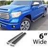 imageAPS Silver Running Board Style Running Boards Nerf Bars Side Steps Compatible with Toyota Tundra 20072021 CrewMaxAluminum Silver