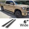 imageAPS Silver Running Board Style Running Boards Nerf Bars Side Steps Compatible with Toyota Tundra 20072021 CrewMaxAluminum Silver