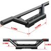 imageAPS Stainless Steel Pocket Steps Running Boards Side Bars Compatible with Toyota Tundra 20072021 CrewMaxBlack