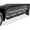 imageAPS 304 Stainless Steel Polished Silver 5 inches Running Boards Nerf Bars Side Steps Compatible with Toyota Tundra 20072021 CrewMaxStainless Steel Black