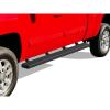 imageAPS Running Boards Nerf Bars Side Steps Step Bars Compatible with Chevy Silverado GMC Sierra 1500 20072018 ampamp 2500 HD 3500 HD 2019 Crew Cab Exclude 07 Classic Black Powder Coated 6inAluminum Black