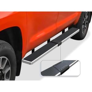 imageAPS 304 Stainless Steel Polished Silver 5 inches Running Boards Nerf Bars Side Steps Compatible with Toyota Tundra 20072021 CrewMaxStainless Steel Polished