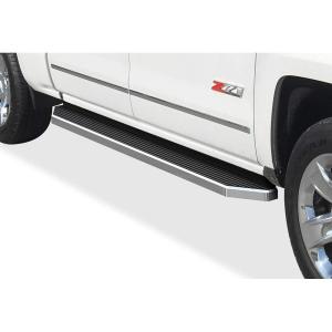 imageAPS Black 5inch 304 Stainless Steel Running Boards Nerf Bars Compatible with Chevy Silverado GMC Sierra 1500 20072018 ampamp 2500 HD 3500 HD 2019 Crew Cab Exclude 07 ClassicPolished