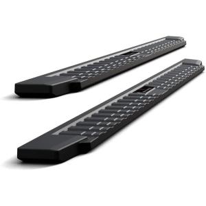 imageAPS Black Blow Molding Style Nerf Bars Running Boards Compatible with Toyota Tundra 20072021 CrewMax