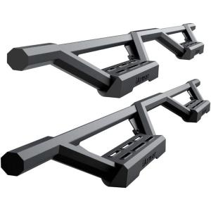 imageAPS Stainless Steel Pocket Steps Running Boards Side Bars Compatible with Toyota Tundra 20072021 CrewMaxBlack