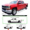 imageAPS 6in WheeltoWheel Side Steps Compatible with Silverado Sierra Crew Cab 65ft Bed 0718