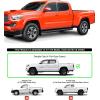 imageAPS 6inch Black Powder Coated Flat Style Running Boards Nerf Bars Side Steps Compatible with Toyota Tacoma 20052023 Double Crew Cab