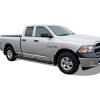 imageAPS 6inch Stainless Steel Polished Flat Style Running Boards Side Bars Side Steps Compatible with Dodge Ram 1500 20092018 Quad CabAluminum Black