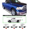 imageAPS 6inch Stainless Steel Polished Flat Style Running Boards Side Bars Side Steps Compatible with Dodge Ram 1500 20092018 Quad CabAluminum Black