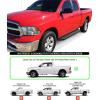 imageAPS 6inch Stainless Steel Polished Flat Style Running Boards Side Bars Side Steps Compatible with Dodge Ram 1500 20092018 Quad CabAluminum Black