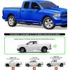 imageAPS 6inch Stainless Steel Polished Flat Style Running Boards Side Bars Side Steps Compatible with Dodge Ram 1500 20092018 Quad CabAluminum Black