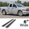 imageAPS 6inch Stainless Steel Polished Flat Style Running Boards Side Bars Side Steps Compatible with Dodge Ram 1500 20092018 Quad CabAluminum Silver