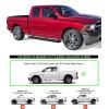 imageAPS 6inch Stainless Steel Polished Flat Style Running Boards Side Bars Side Steps Compatible with Dodge Ram 1500 20092018 Quad CabBlack