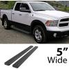 imageAPS 6inch Stainless Steel Polished Flat Style Running Boards Side Bars Side Steps Compatible with Dodge Ram 1500 20092018 Quad CabBlack