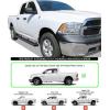imageAPS 6inch Stainless Steel Polished Flat Style Running Boards Side Bars Side Steps Compatible with Dodge Ram 1500 20092018 Quad CabBlack