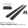 imageAPS 6inch Stainless Steel Polished Flat Style Running Boards Side Bars Side Steps Compatible with Dodge Ram 1500 20092018 Quad CabStainless Steel Black