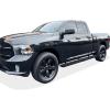 imageAPS 6inch Stainless Steel Polished Flat Style Running Boards Side Bars Side Steps Compatible with Dodge Ram 1500 20092018 Quad CabStainless Steel Black