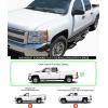 imageAPS Black 6 Inches Tubular Drop Down Style Bars Running Boards Compatible with Chevy Silverado GMC Sierra 1500 20072018 Crew Cab ampamp 2500 3500 HD 2019 Crew Cab Exclude 07 ClassicBlack