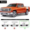 imageAPS IBCZ4928 Black 5quot Running Board Side Step iBoard Third Generation For Selected Chevy SilveradoGMC Sierra Crew Cab Aluminum4 inches