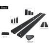 imageAPS IBCZ4928 Black 5quot Running Board Side Step iBoard Third Generation For Selected Chevy SilveradoGMC Sierra Crew Cab Aluminum4 inches