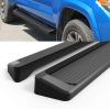 imageAPS Silver 6 inches Wheel to Wheel Running Boards Nerf Bars Side Steps Compatible with Toyota Tacoma 20052023 Double Crew Cab 6ft BedAluminum Black