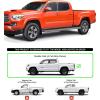 imageAPS Wheel to Wheel Running Boards 5inch Compatible with Toyota Tacoma 20052023 Double Crew Cab 6ft Bed Nerf Bars Side Steps Side BarsAluminum Silver