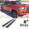 imageAPS Wheel to Wheel Running Boards 5inch Compatible with Toyota Tacoma 20052023 Double Crew Cab 6ft Bed Nerf Bars Side Steps Side BarsAluminum Silver