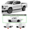 imageAPS Wheel to Wheel Running Boards 5inch Compatible with Toyota Tacoma 20052023 Double Crew Cab 6ft Bed Nerf Bars Side Steps Side BarsAluminum Silver