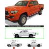 imageAPS Wheel to Wheel Running Boards 5inch Compatible with Toyota Tacoma 20052023 Double Crew Cab 6ft Bed Nerf Bars Side Steps Side BarsStainless Steel Black