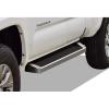 imageAPS iBoard Third Generation Black Flat Style Running Boards Side Step for Selected Toyota Tacoma Double Cab Crew CabSilver