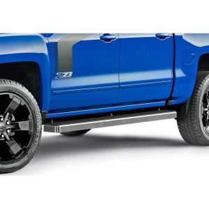 imageAPS IBCY3928 Silver 6quot Running Board Side Step iBoard Third Generation For Selected Chevy SilveradoGMC Sierra Crew Cab Aluminum5 inches